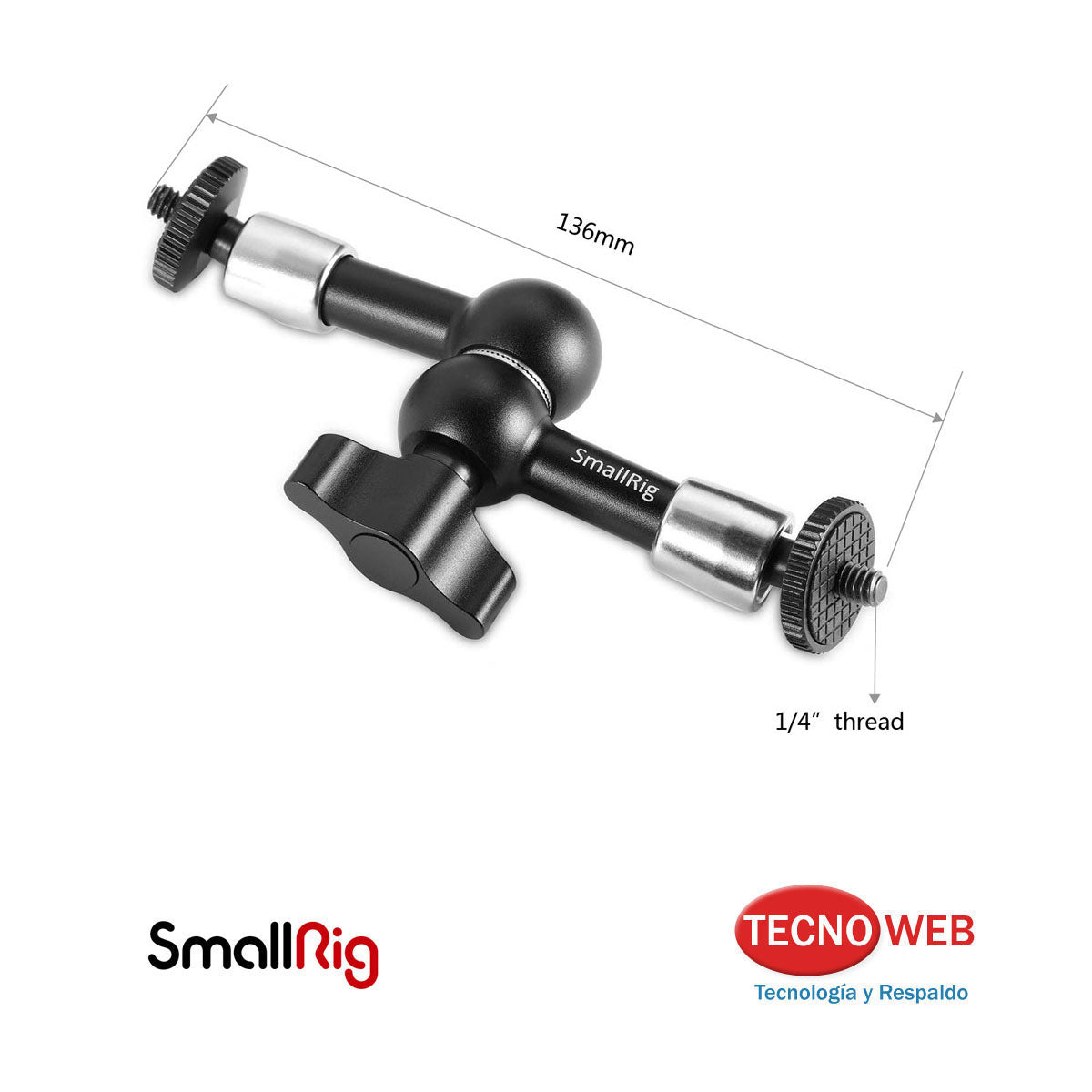 Kit de 2 Brazos Mágicos Cortos de 14 cm (5,5'') Smallrig 5316
