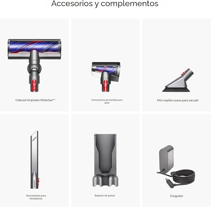 Aspiradora Inalámbrica Dyson V8 Plus con Accesorios - Nueva