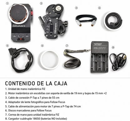 Follow Focus Inalámbrico de 2 motores Tilta Nucleus M WLC-T03