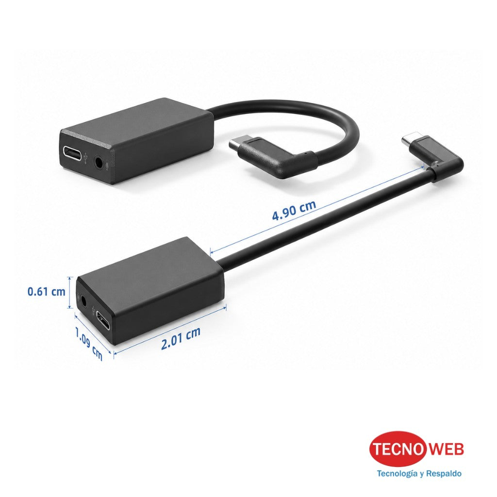 adaptador usb-c a 3.5mm compatible gopro
