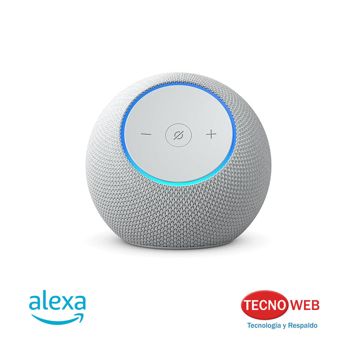 Amazon Echo Echo Dot Max Con Asistente Virtual Alexa Blanco Glacial
