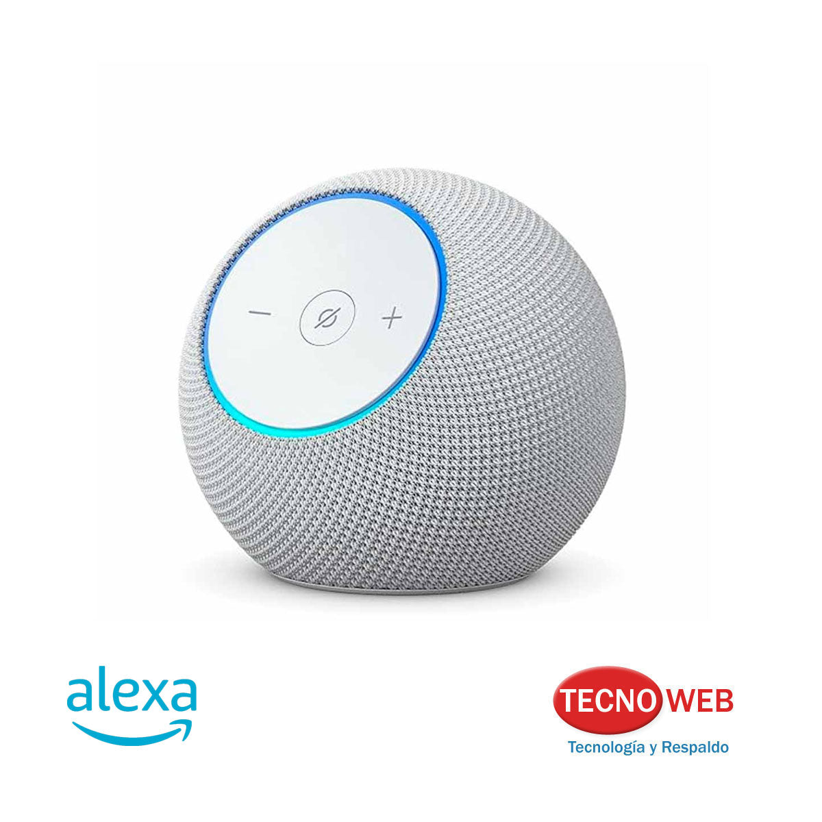 Amazon Echo Echo Dot Max Con Asistente Virtual Alexa Blanco Glacial