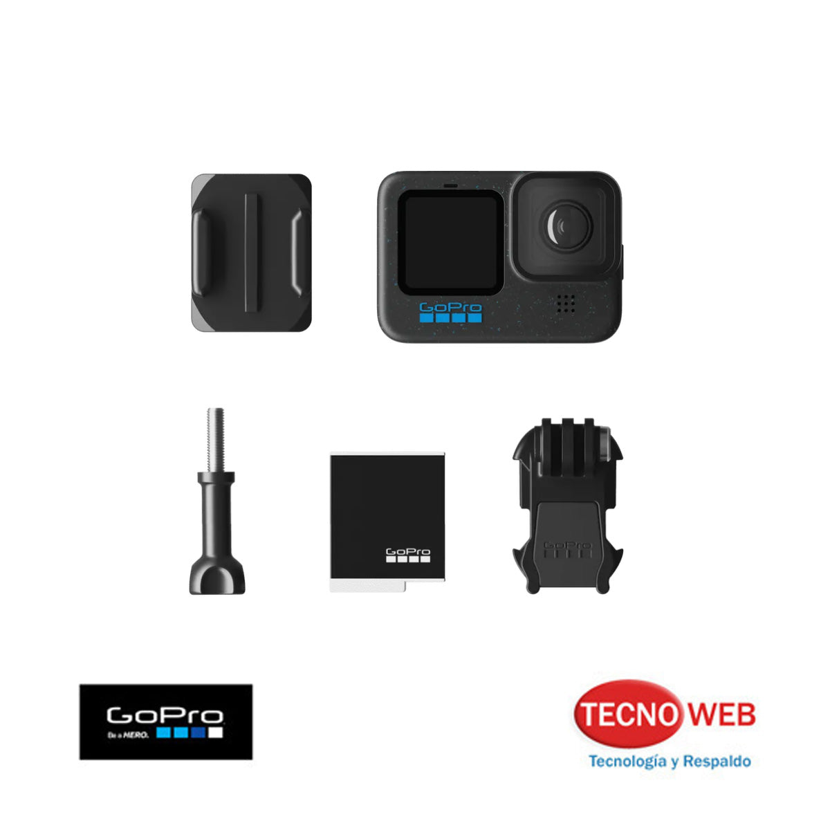 Cámara GoPro Hero 12 Black  Sumergible - Video 5.3K -  Estabilizador