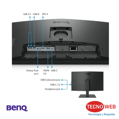 Monitor IPS de 27" 4K Ultra HD para Diseño con HUB BenQ PD2706U