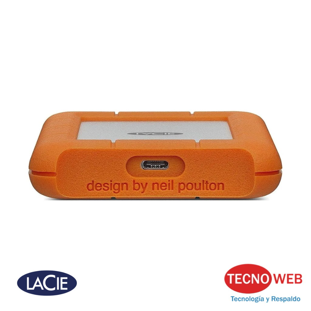 Disco Externo portátil 5 TB USB 3.2 USB-C Lacie Rugged Resistente a Golpes