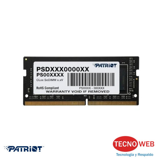 Memoria RAM Sodimm DDR4 16GB 3200Mhz Patriot