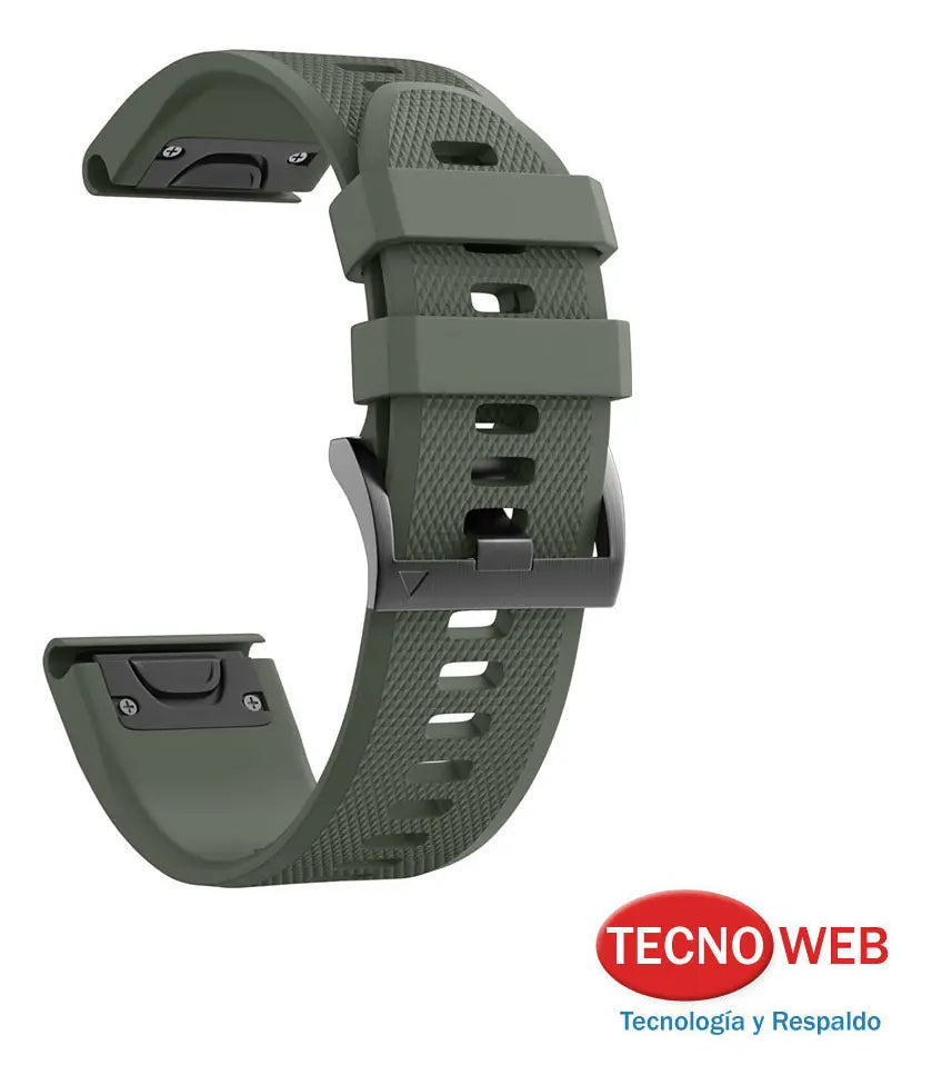 Malla De Silicona Con Quick Fit Para Garmin Fenix 6