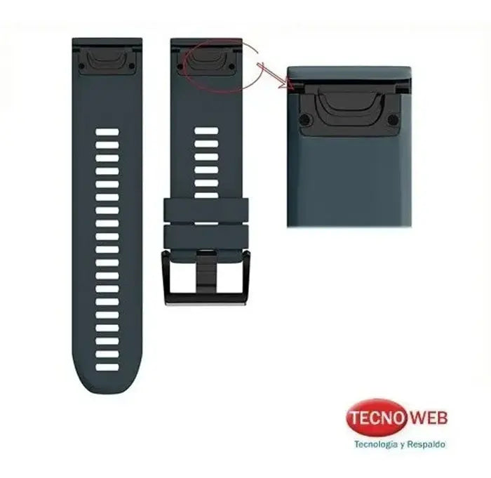 Malla De Silicona Con Quick Fit Para Garmin Fenix 6
