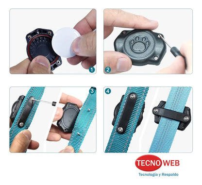Soporte Para Airtag De Plástico Para Collar De Perro Y Gato