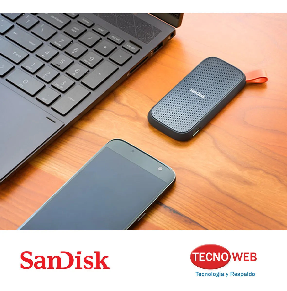 Disco Ssd Externo Portátil 1 Tb SanDisk Sdssde30-1t00-g26 Negro