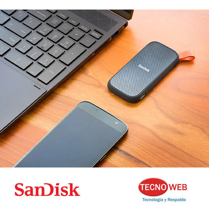 Disco Ssd Externo Portátil 1 Tb SanDisk Sdssde30-1t00-g26 Negro