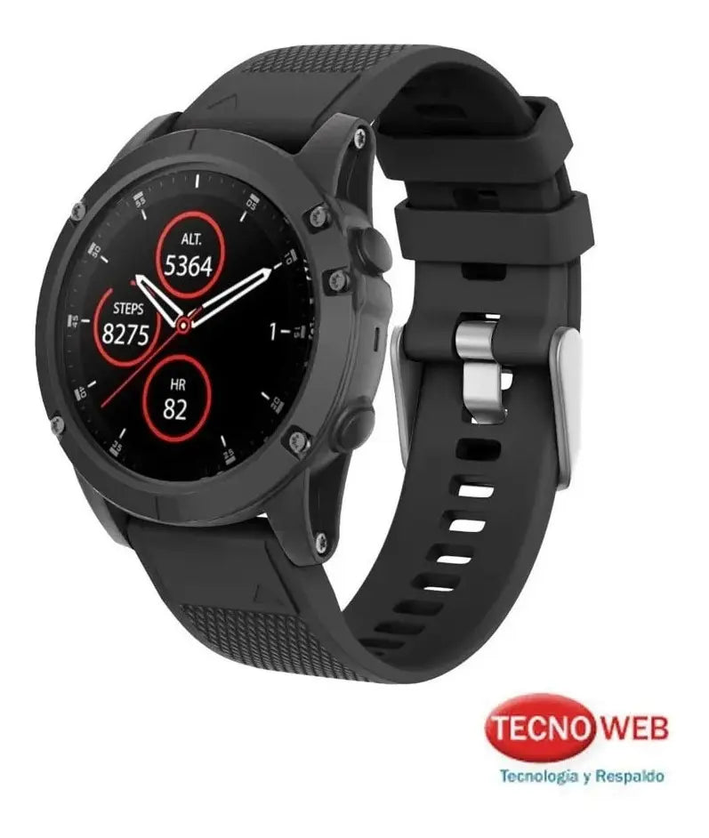 Malla De Silicona Con Quick Fit Para Garmin Fenix 6