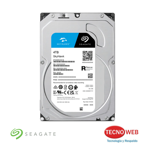 Disco Duro Sata Seagate Skyhawk 4 TB ST400VX016