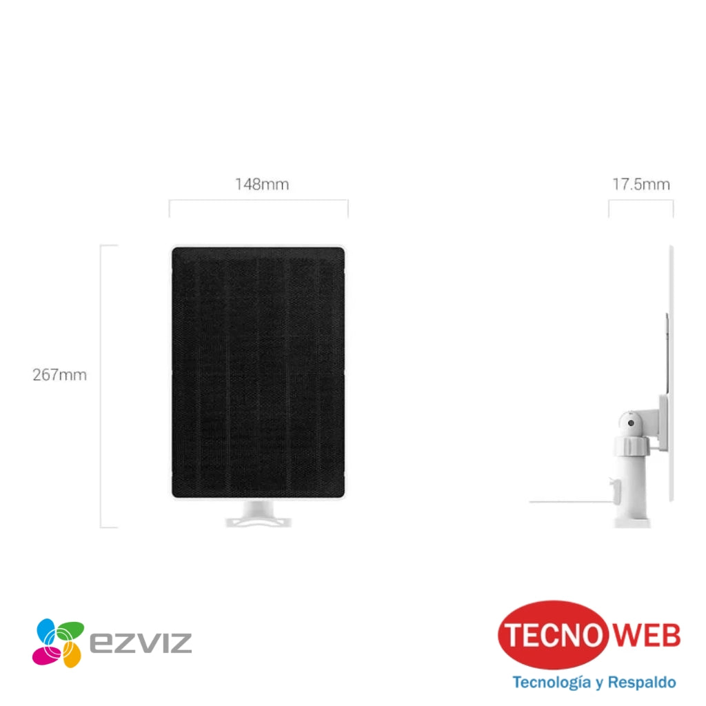 Panel Solar EZVIZ CS-PSP8 para Cámaras de Seguridad