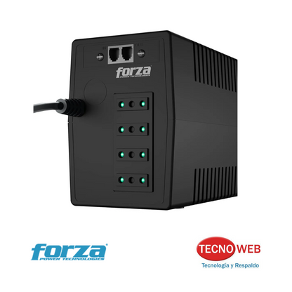 Ups Regulador De Voltaje Forza Nt-752c 4 Tomas 3 En Linea
