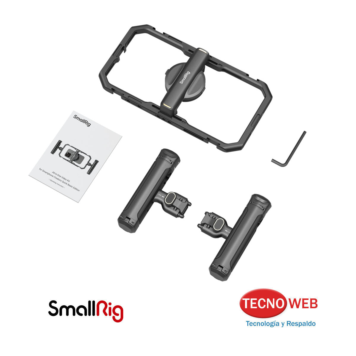 Jaula de aluminio Con Mangos Laterales Para Celulares SmallRig 4597