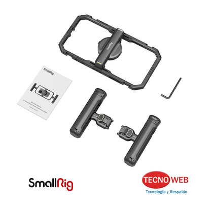 Jaula de aluminio Con Mangos Laterales Para Celulares SmallRig 4597