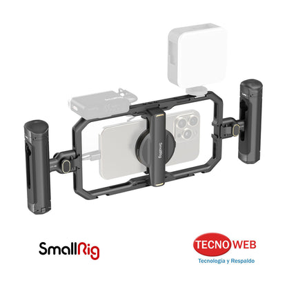 Jaula de aluminio Con Mangos Laterales Para Celulares SmallRig 4597