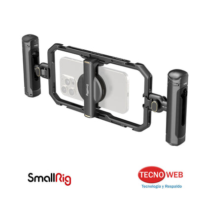 Jaula de aluminio Con Mangos Laterales Para Celulares SmallRig 4597