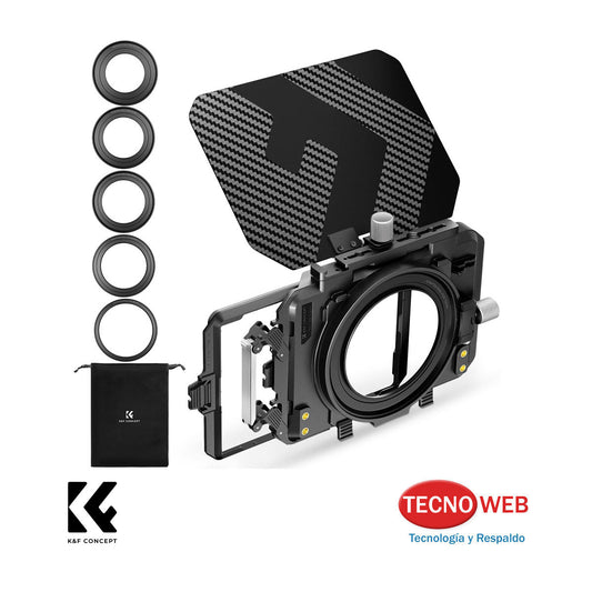 Matte Box para Filtros con Adaptadores 67 72 77 82 95 mm K&F
