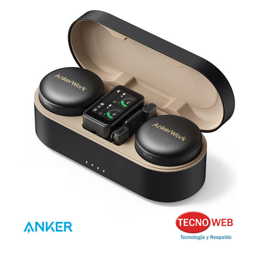 Micrófono Solapero Inalámbrico para Cámaras y celulares AnkerWork M650 Negro