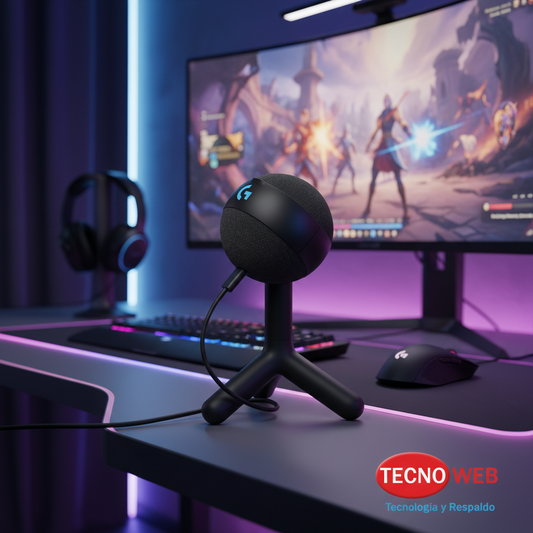 Micrófono USB Logitech G Yeti Orb RGB para Streaming y Gaming