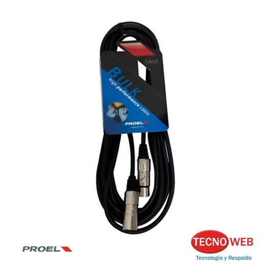 Cable Canon para Micrófonos XLR Macho Hembra 5 Mts