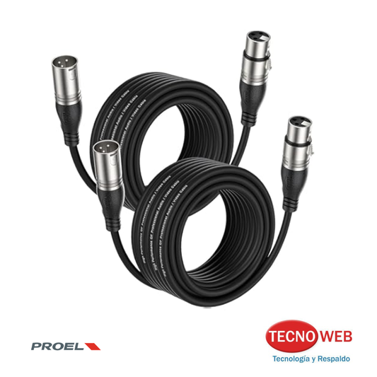 Cable Canon para Micrófonos XLR Macho Hembra 5 Mts
