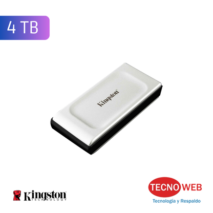 Disco Duro Sólido Externo SSD  Kingston Xs2000 4 TB