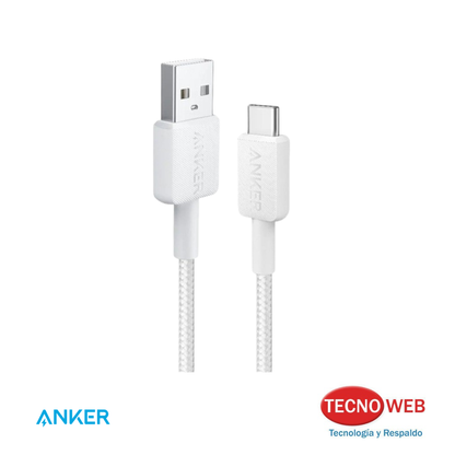 Cable USB-A a USB-C de carga rápida 1.8mts Anker