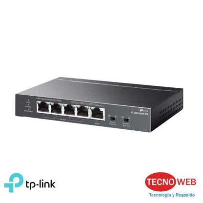 Switch 5 Puertos Poe++ Tp-link SG1005P-PD