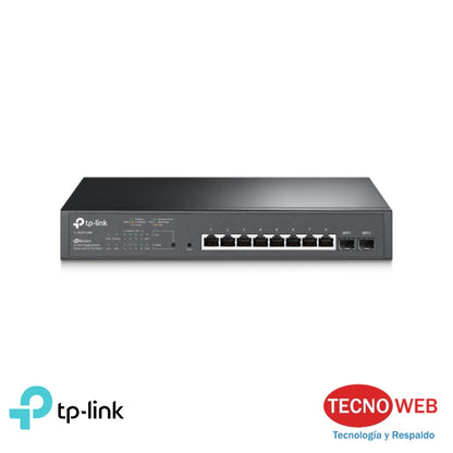 Switch Smart Gigabit de 10 puertos con 8 puertos PoE+ TL-SG2210MP