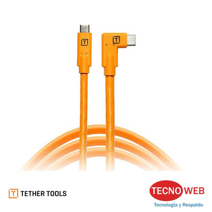 Cable USB C Macho/Macho en angulo derecho 4.5 Mts Tether Tools