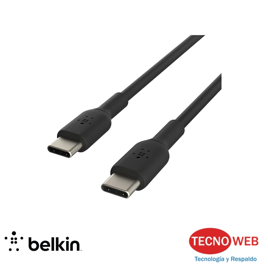 Cable USB-C Macho/Macho 60W Negro 1 Metro Belkin