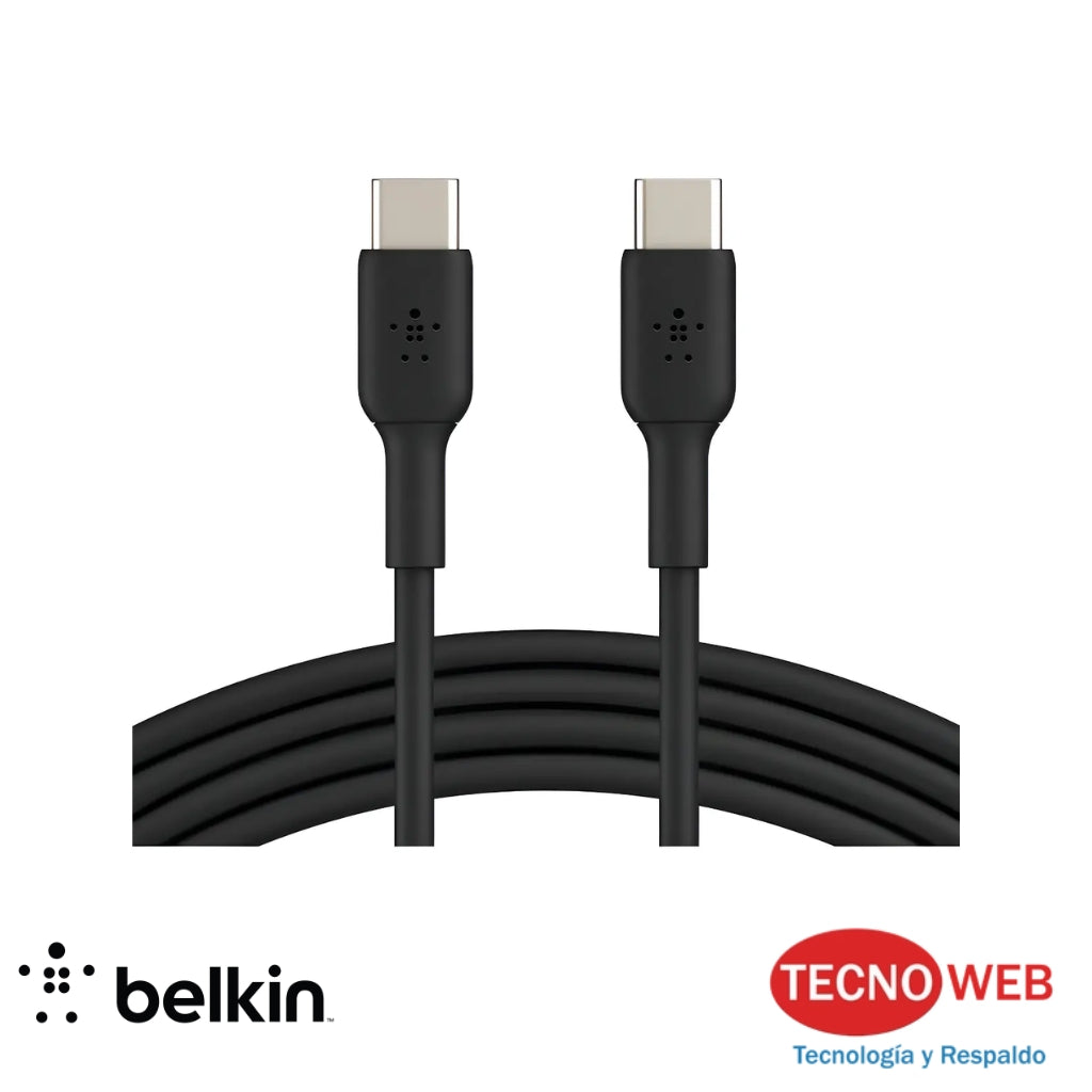 Cable USB-C Macho/Macho 60W Negro 1 Metro Belkin