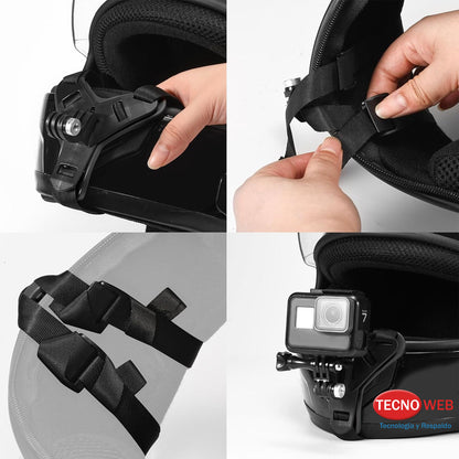 Soporte de GoPro para Mentón Casco Frontal