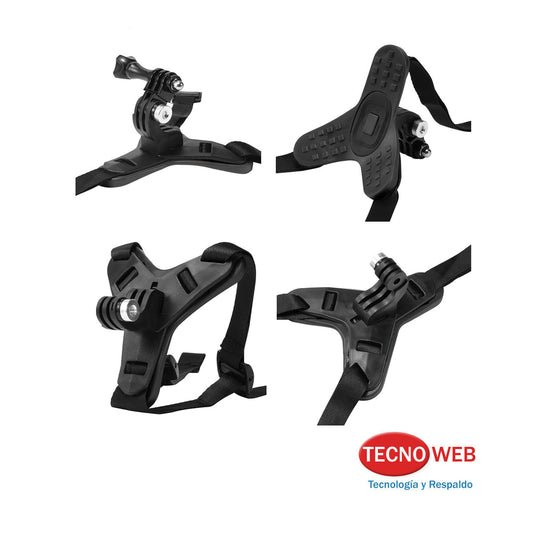 Soporte De GoPro Para Mentón Casco Frontal