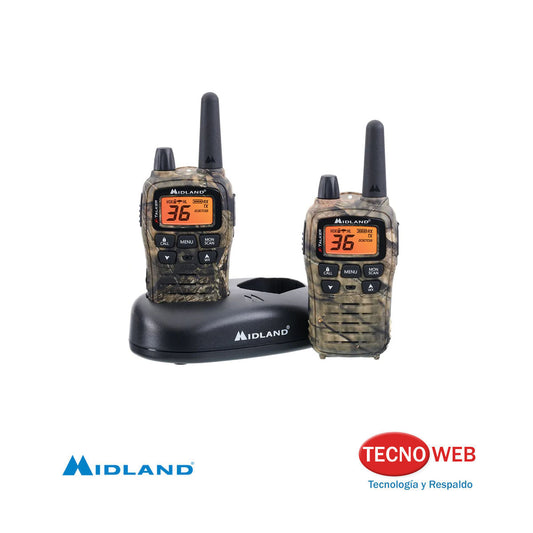 Pack de 2 Handy Con Manos Libres y Estuche Midland T75PV5D