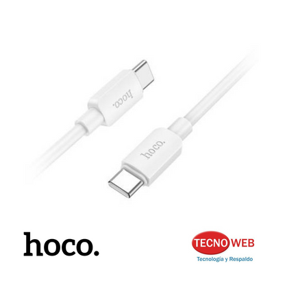 Cable Usb-c A Usb-c Carga Rápida 60w Hoco X96 Blanco