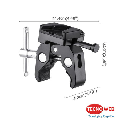 Abrazadera Para Caños Con Soporte Para Baterías VMount