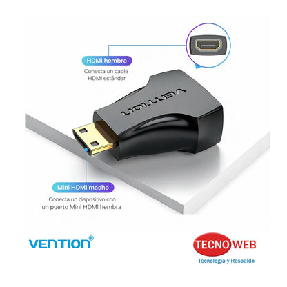 Adaptador Mini HDMI M a HDMI H Vention