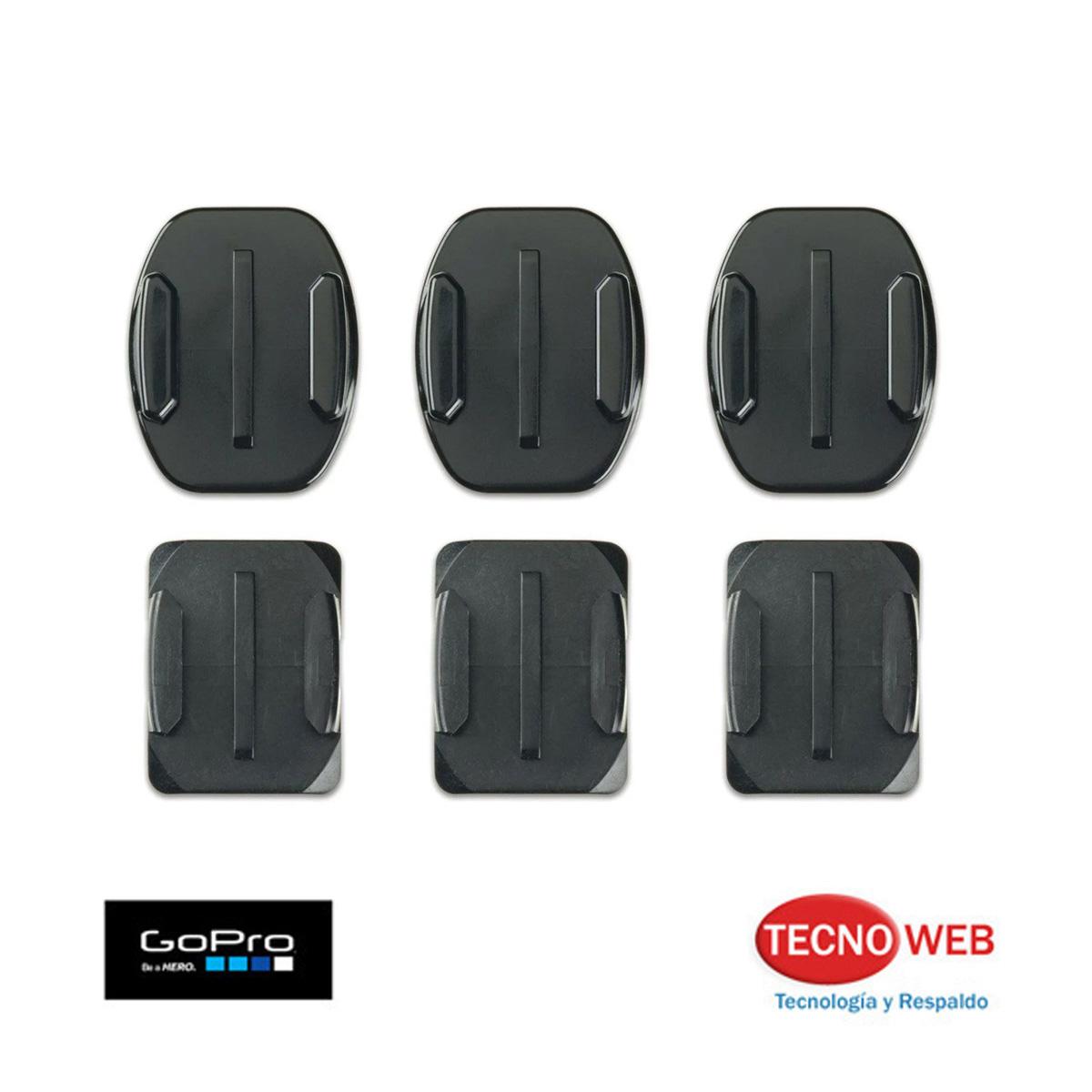 Pack Soportes Adhesivos 3m Curvos Y Planos Gopro Original