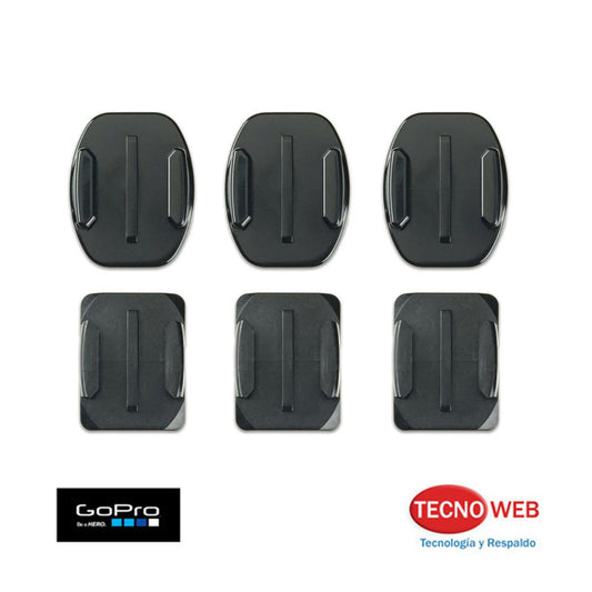 Pack Soportes Adhesivos 3m Curvos Y Planos Gopro Original