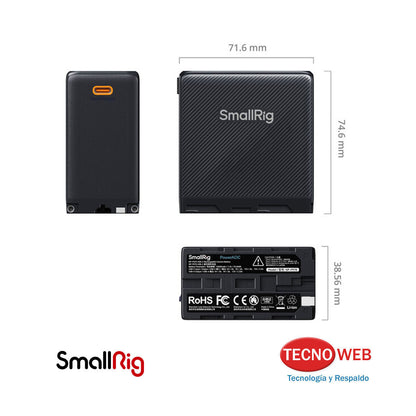 Batería Recargable USB-C para Sony NP-F970 - Smallrig 4469