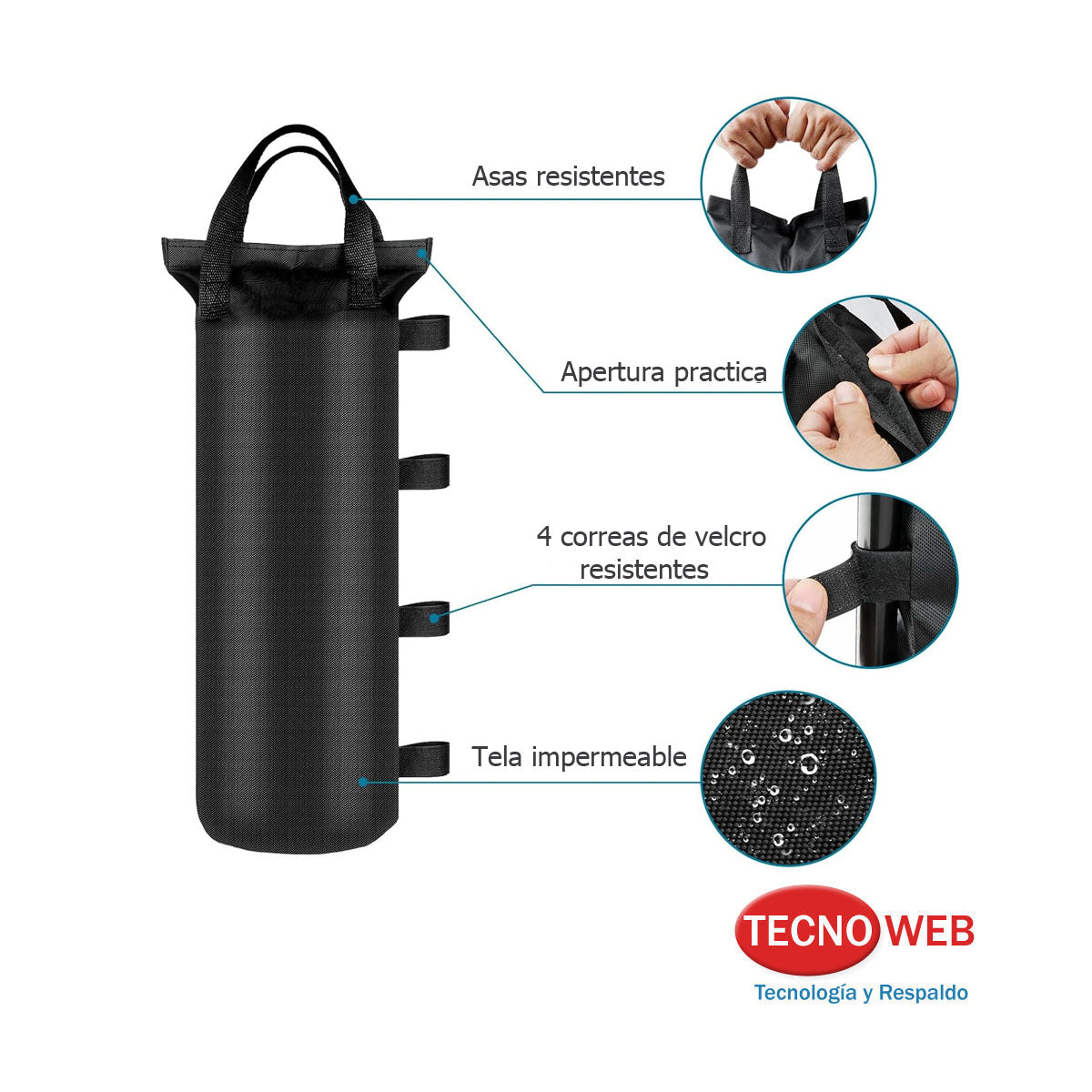 Bolsa de Arena Contrapeso para Gazebos Sombrillas o Carpas