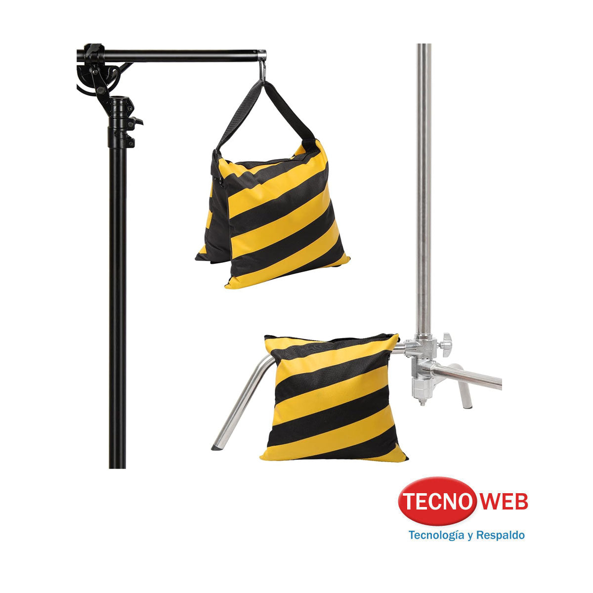 Bolsa De Arena Contrapeso Trípodes Luces Cine Foto Amarilla