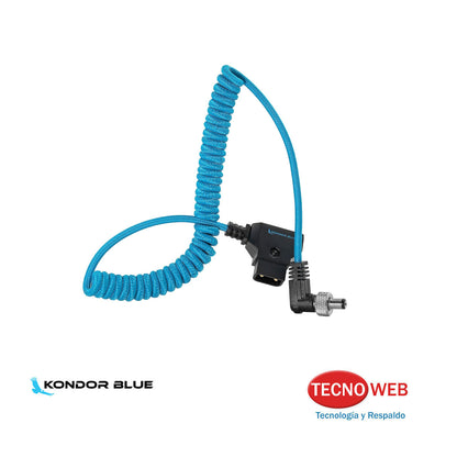 Cable D-Tap a Locking DC 2.1 mm Rulo en Angulo Kondor Blue