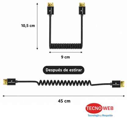 cable espiral alvins hdmi
