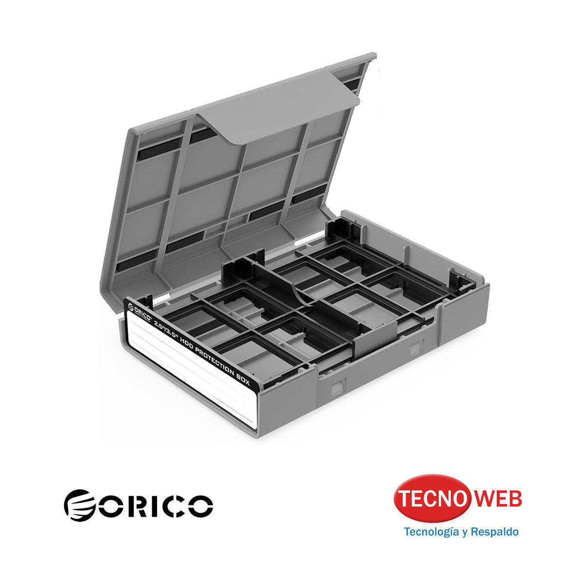 Caja Estuche Protector Antiestática para Discos Duros 2.5 Y 3.5 Orico