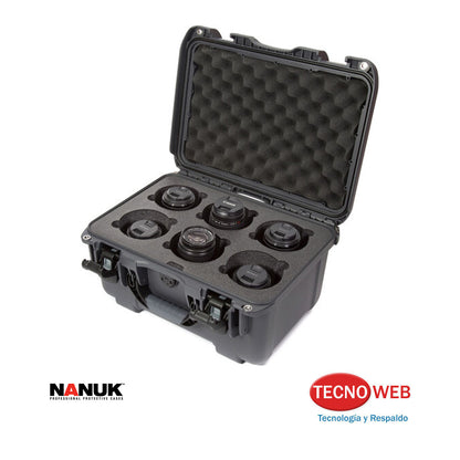 Caja Protectora para 6 Lentes de Cámara Nanuk 918 21L